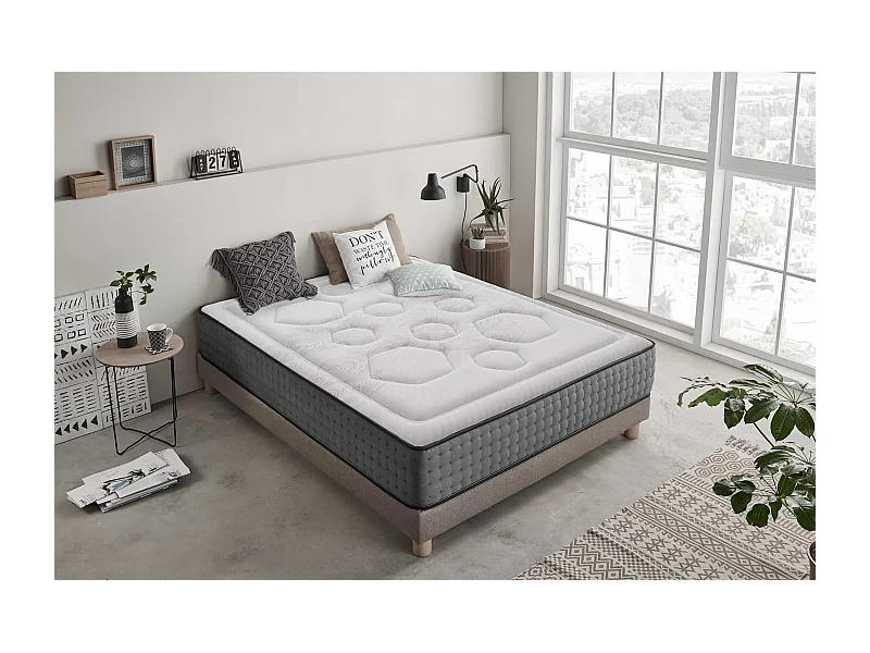 Hexacare Taschenfederkernmatratze 28cm, 200x200 cm - Moonia