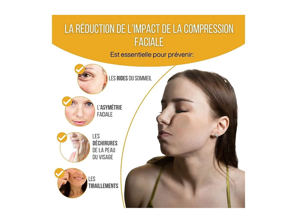 Oreiller Anti-Âge Anti-Rides en 100% Soie SOIE DE BEAUTE 58x37x11 - INPHYSIO