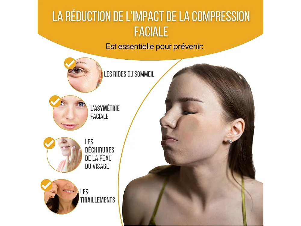Oreiller Anti-Âge Anti-Rides en 100% Soie SOIE DE BEAUTE 58x37x11 - INPHYSIO