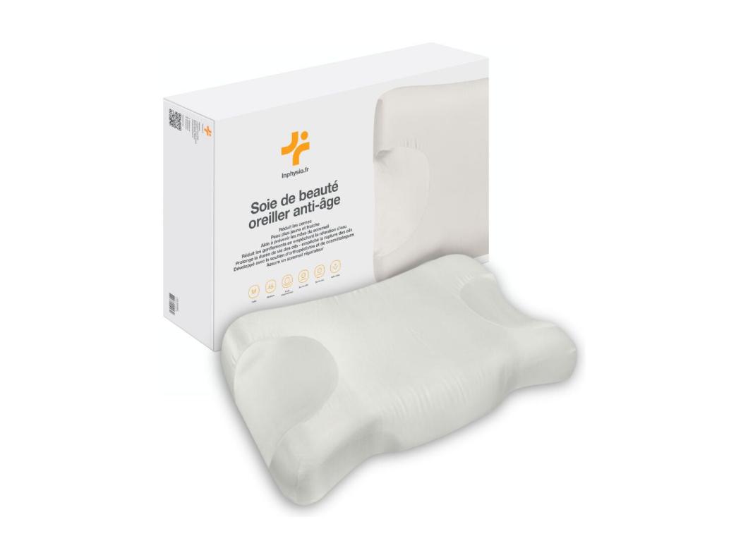 Cuscino Anti-Età Anti-Rughe in 100% Seta SETA DI BELLEZZA 58x37x11 - INPHYSIO