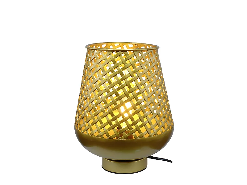 C-Création - Lampe à poser en métal doré ajouré PM - TANIS