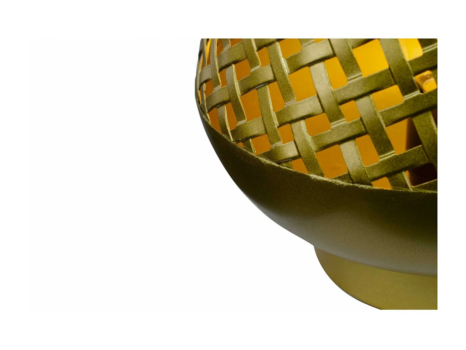 C-Création - Lampe à poser en métal doré ajouré PM - TANIS