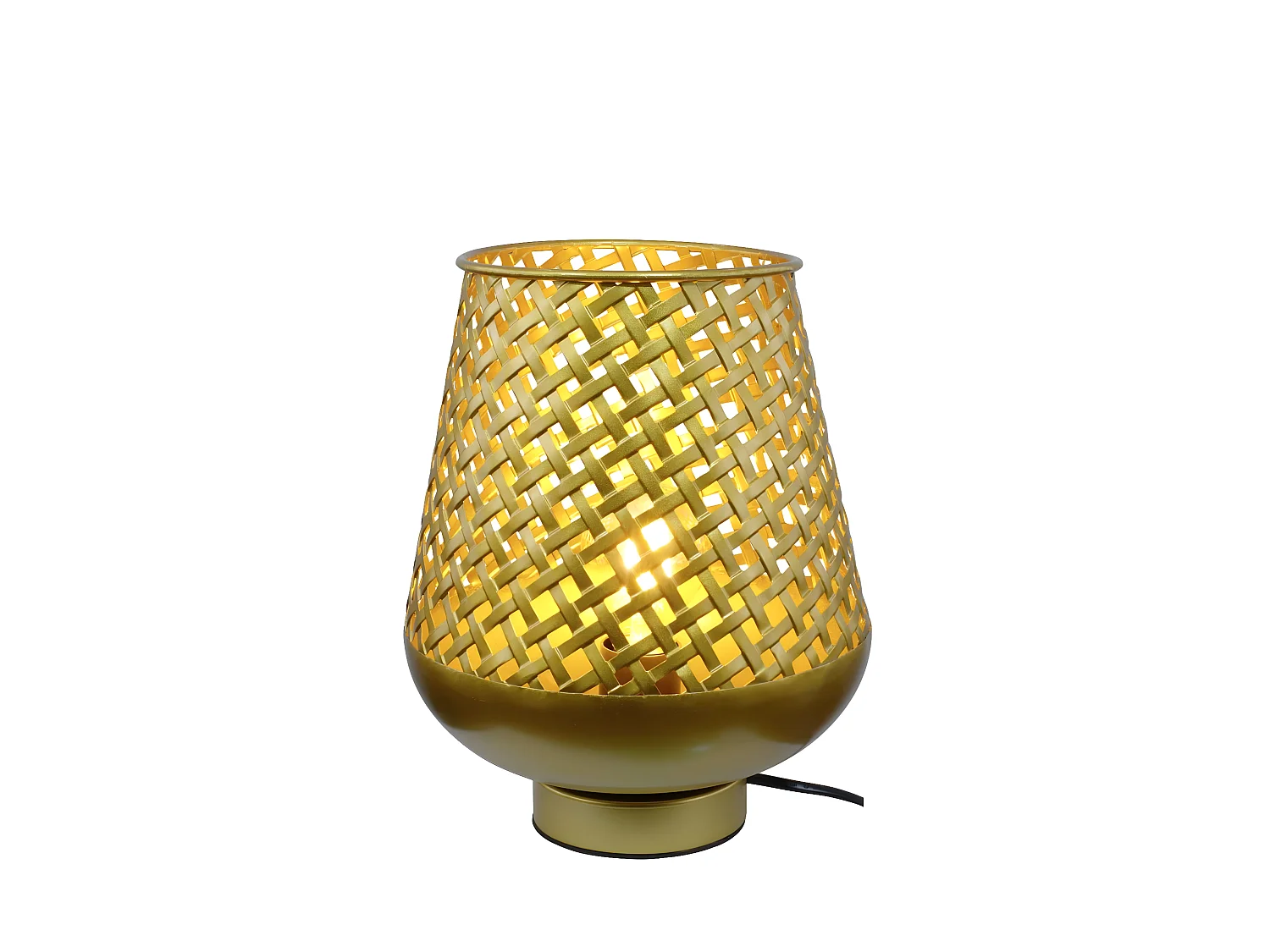 C-Création - Lampe à poser en métal doré ajouré PM - TANIS