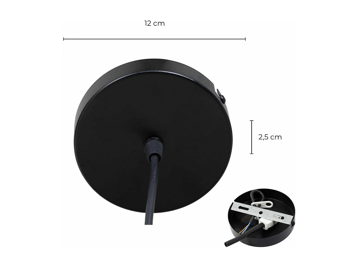 C-Création - Suspension cloche en verre peint - ZILA - Gris