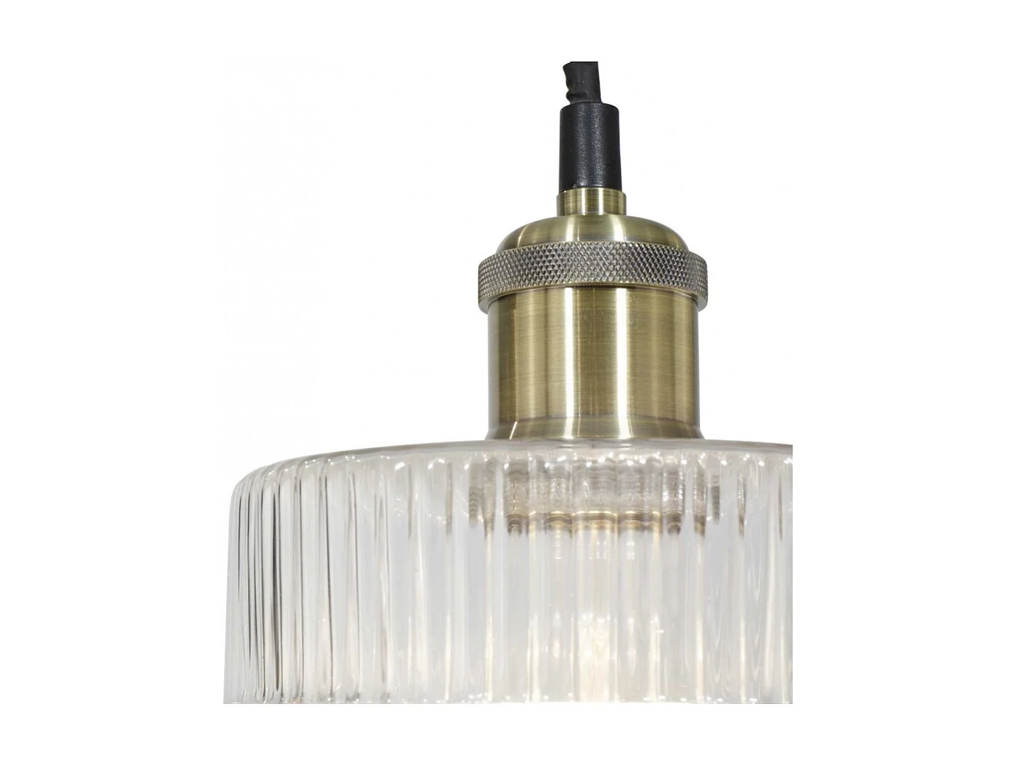 C-Création - Suspension en verre strié - CHALLE MM