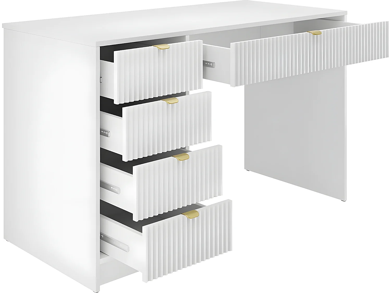 Bureau - "Tireno" -  120  x 76  x 55 cm - Blanc