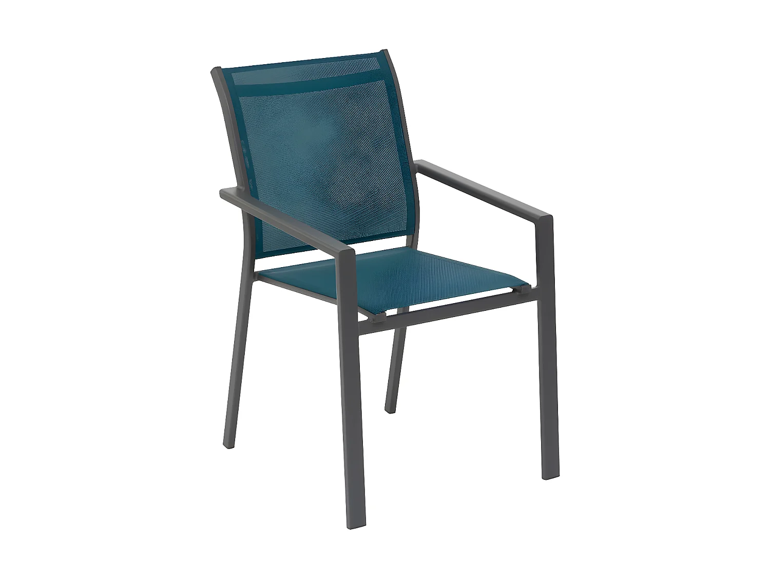 Fauteuil repas Essentia bleu canard/graphite Hespéride