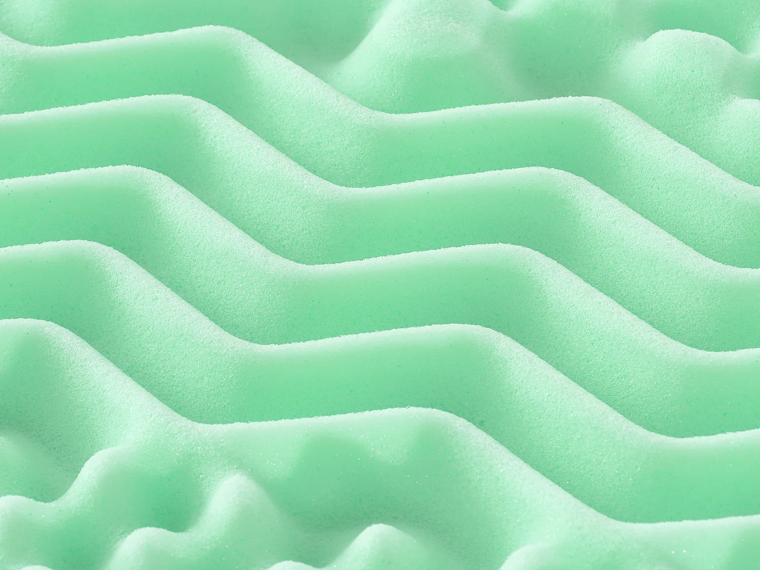 Surmatelas 180 x 200 cm mémoire de forme 7 zones aux extraits de thé vert ép.5cm - LESINI de NATUREA