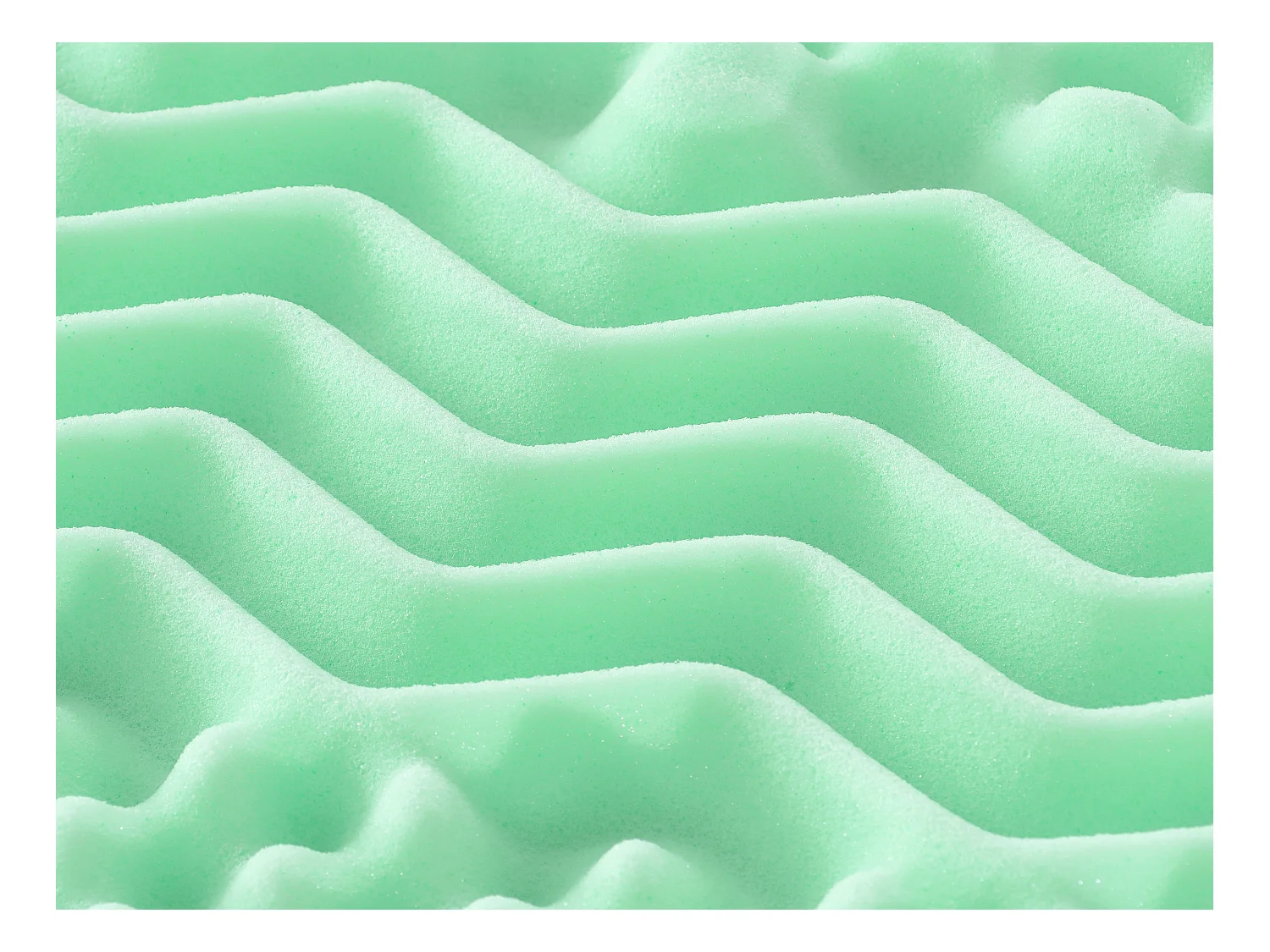 Tóper Topper de 180 x 200 cm de espuma viscoelástica con 7 zonas y extractos de té verde de 5 cm de grosor - LESINI de NATUREA