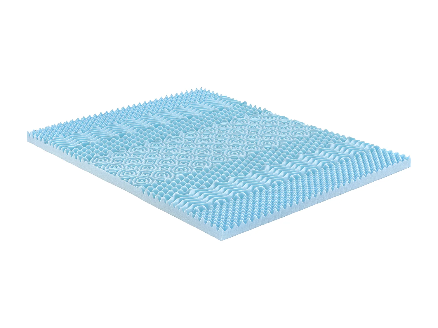 Surmatelas 180 x 200 cm mémoire de forme 7 zones rafraîchissant ép.5cm - VENARI de YSMÉE