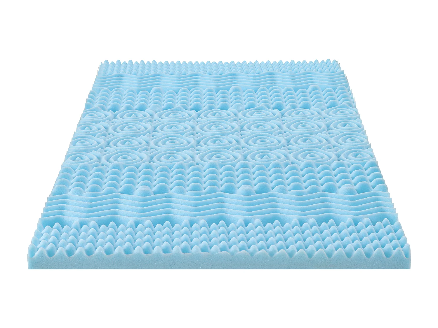 Surmatelas 180 x 200 cm mémoire de forme 7 zones rafraîchissant ép.5cm - VENARI de YSMÉE