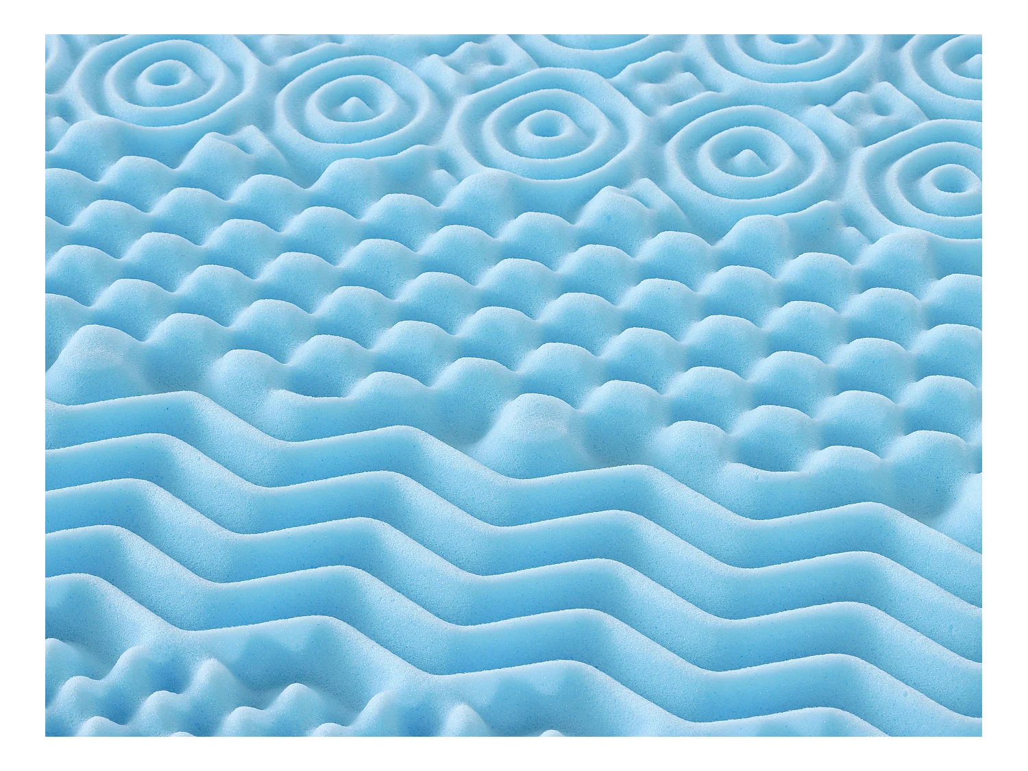 Topmadras 180 x 200 cm memoryskum 7 zoner kølende 5 cm tykkelse - VENARI fra YSMÉE