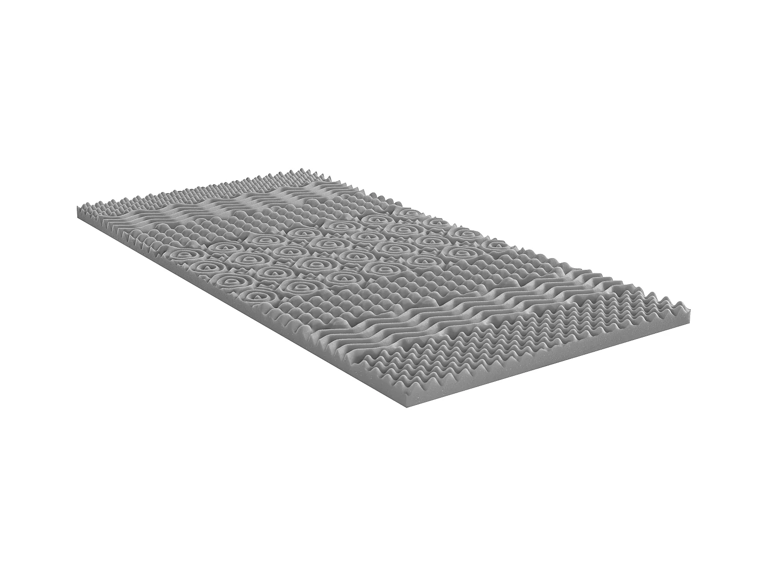 Topper de 140 x 190 con memoria de forma y carbón purificante de 5 cm - NISIDA de NATUREA