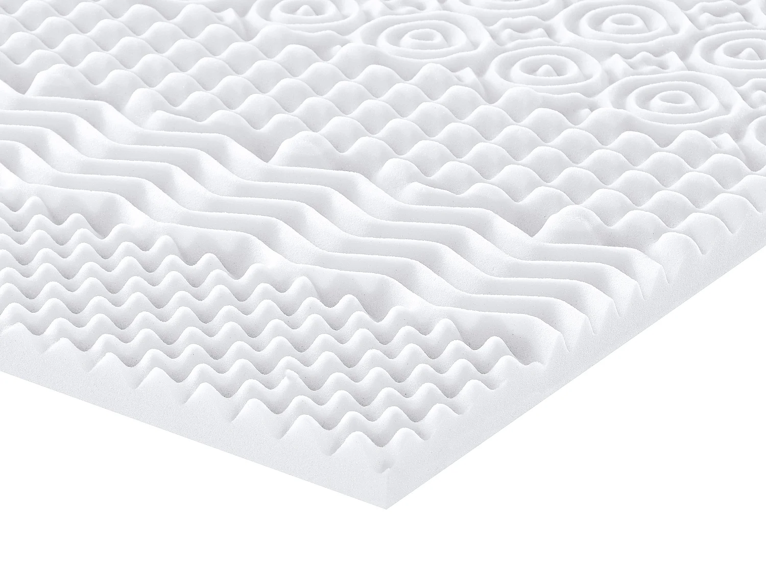 Surmatelas 160 x 200 cm mémoire de forme 7 zones ép.5cm - ARTISSA de YSMÉE