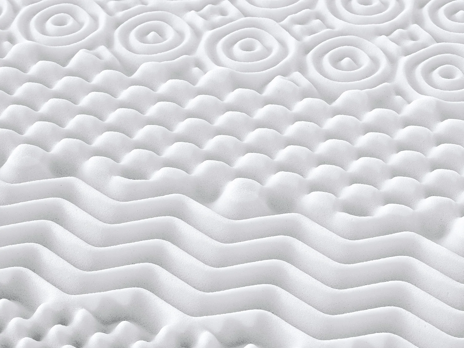 Surmatelas 160 x 200 cm mémoire de forme 7 zones ép.5cm - ARTISSA de YSMÉE