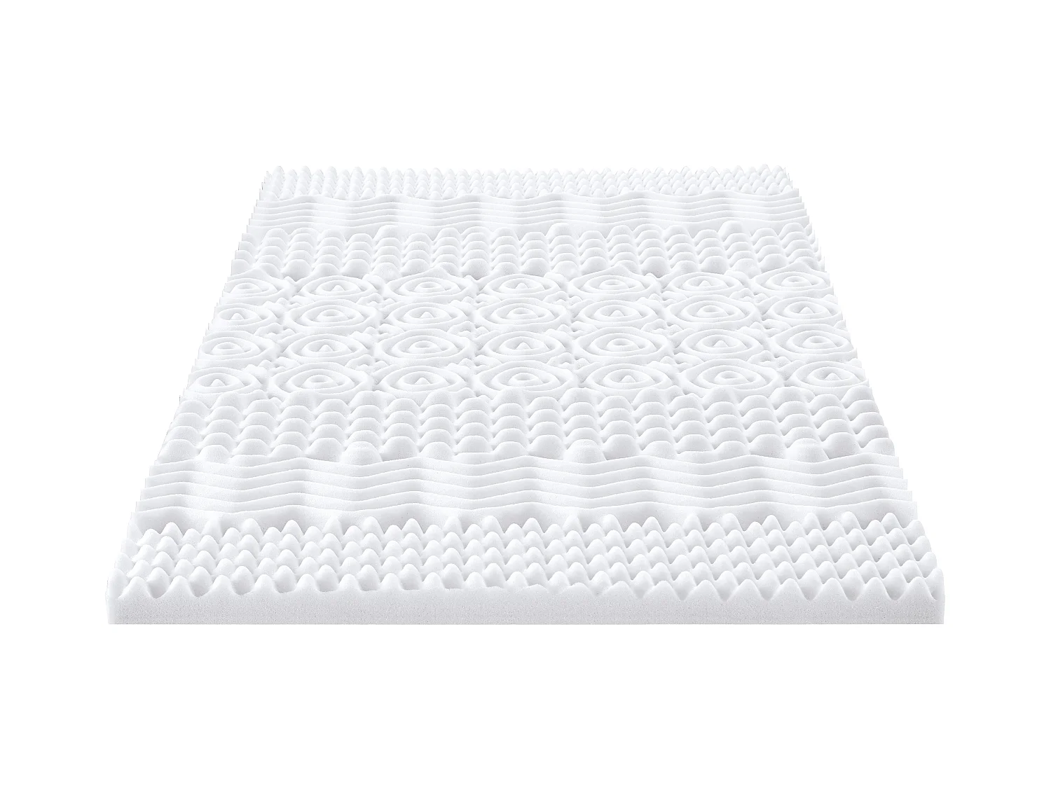 Dekmatras 160 x 200 cm, vormgeheugen met 7 zones, dikte 5 cm - ARTISSA van YSMÉE