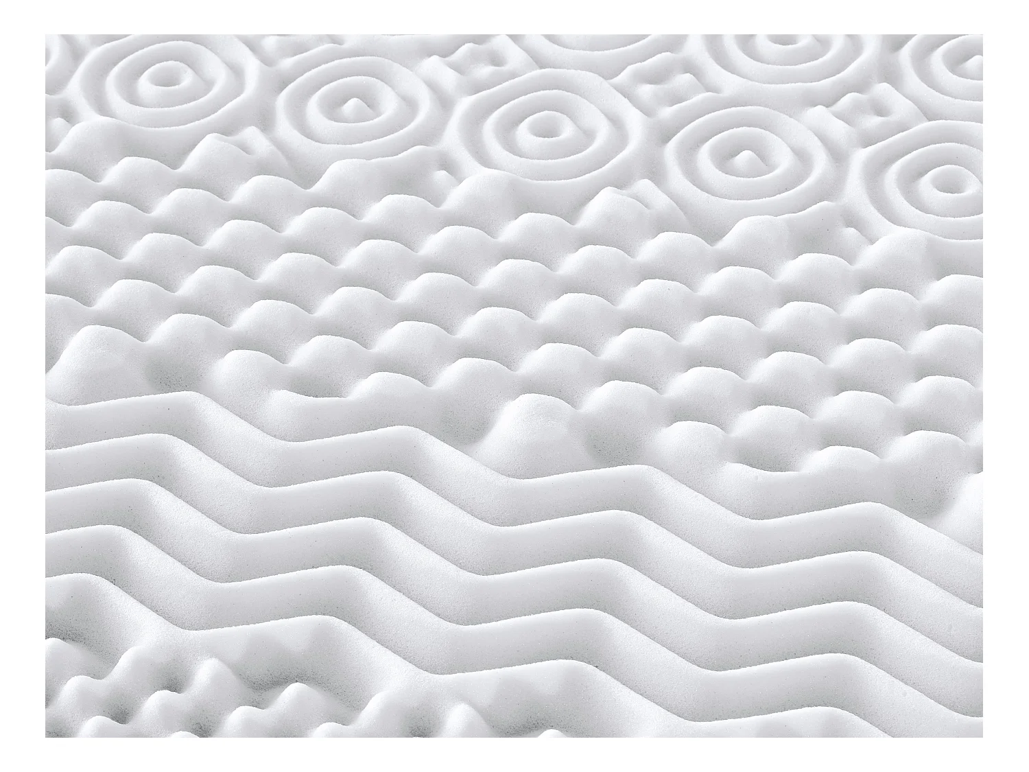 Dekmatras 160 x 200 cm, vormgeheugen met 7 zones, dikte 5 cm - ARTISSA van YSMÉE