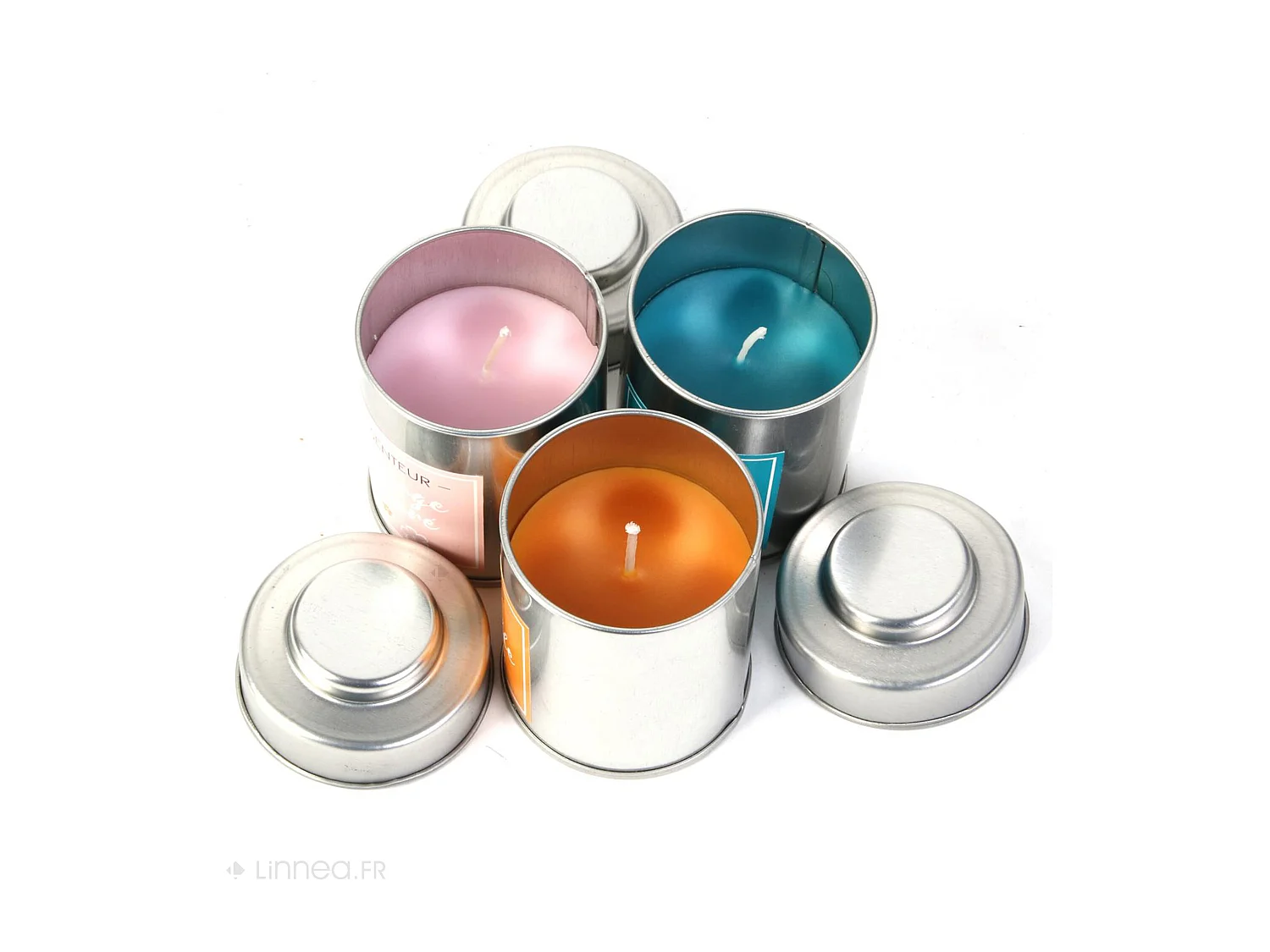 Coffret de 3 bougies parfumées vanille nuage sucré et de fleur de coton collection SWEET