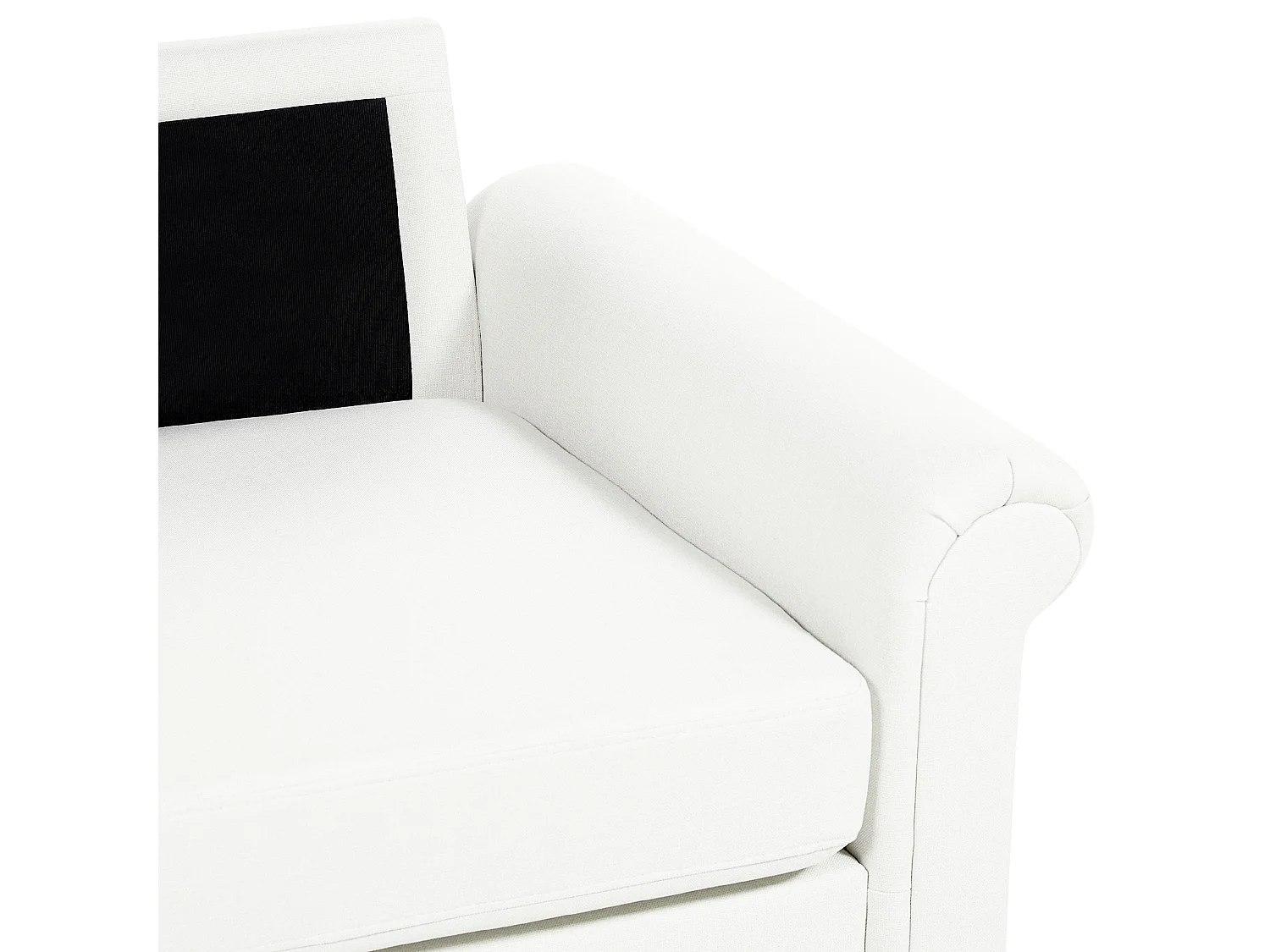 Sofa GINNERUP Stoff Cremeweiss 2-Sitzer