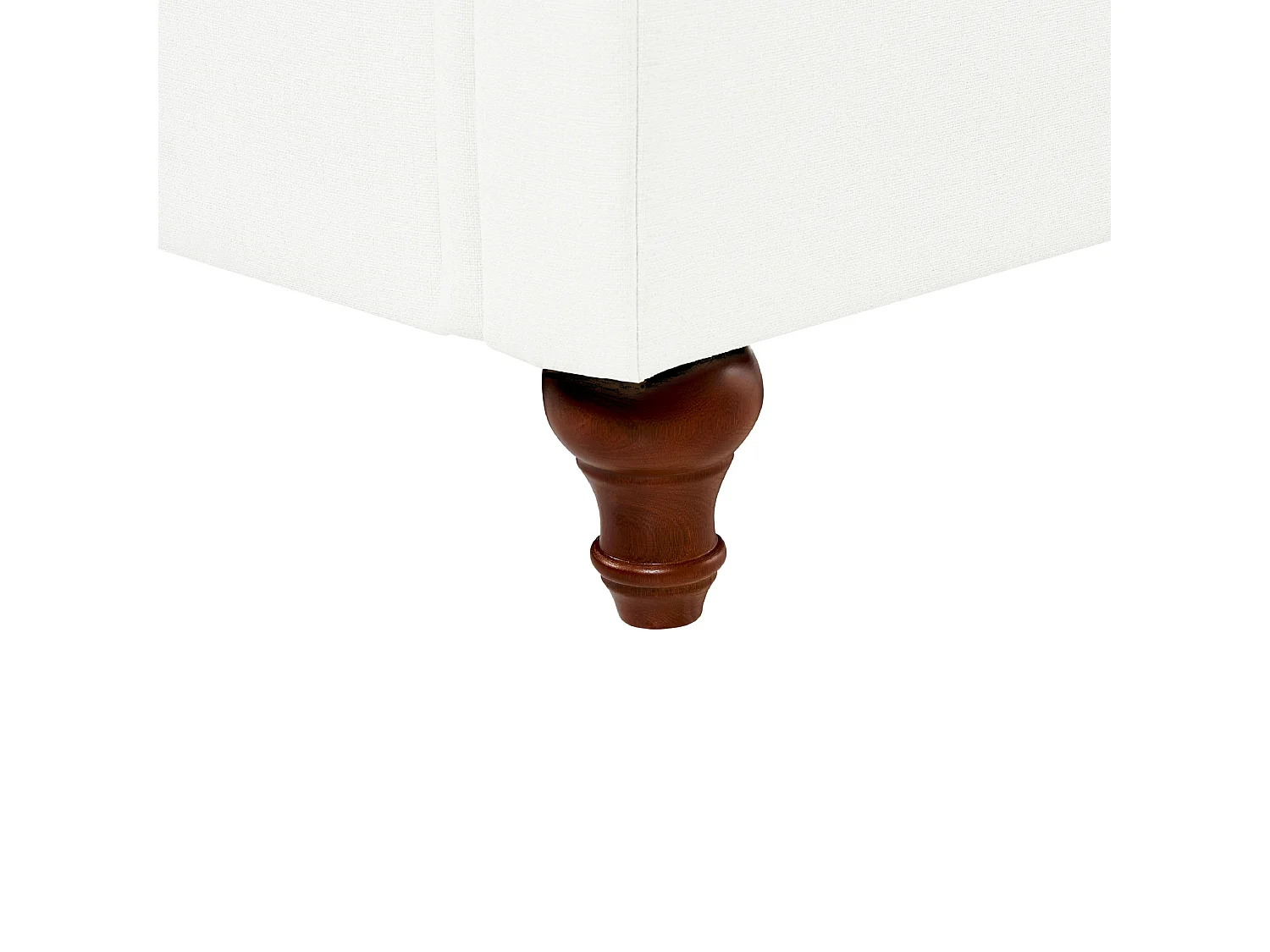 Sofa GINNERUP Stoff Cremeweiss 2-Sitzer