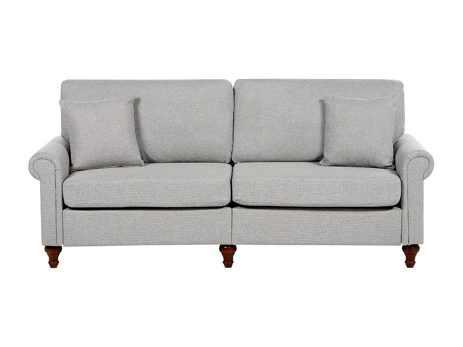 Divano GINNERUP Tessuto Grigio chiaro 3 posti