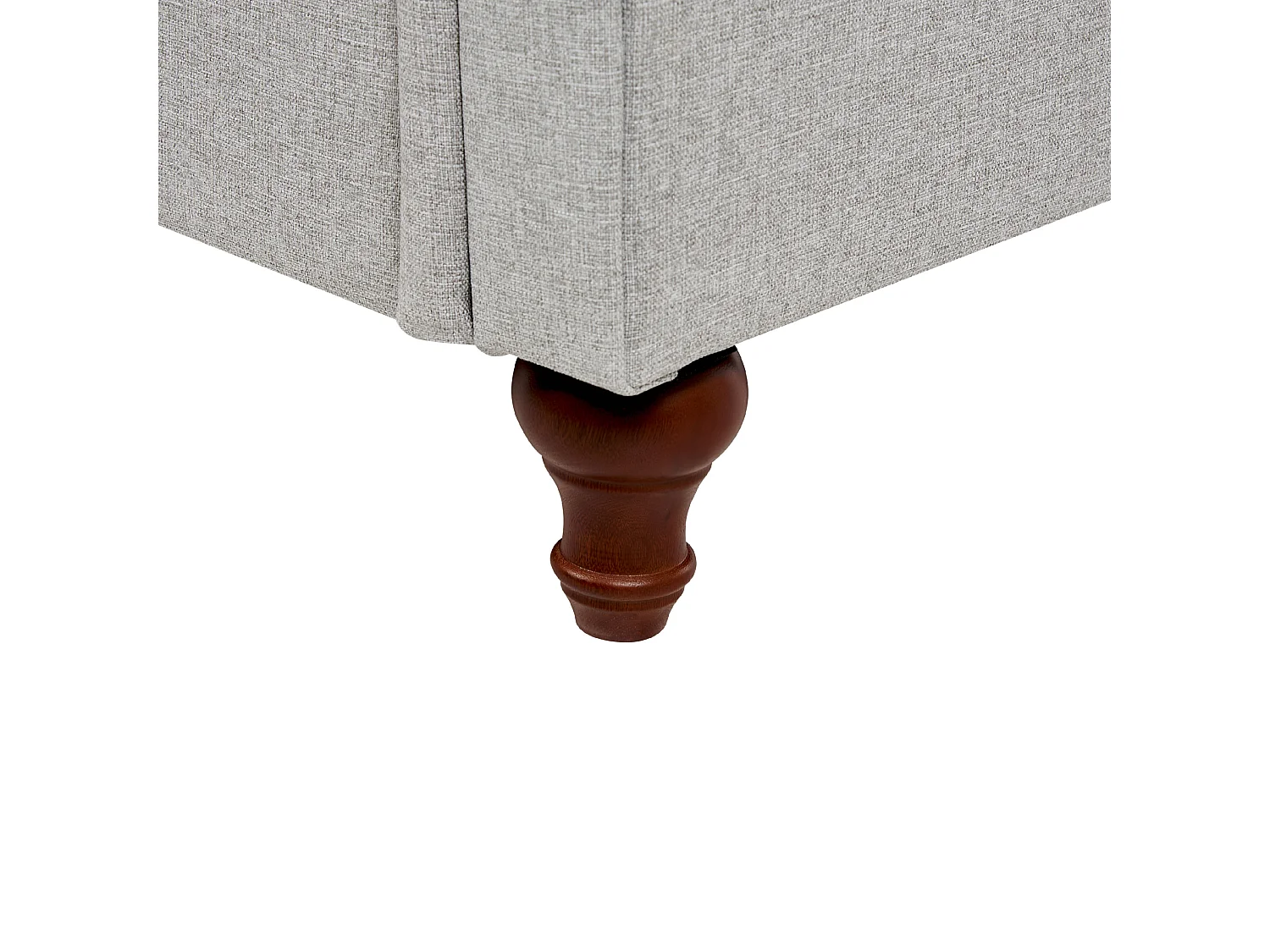 Canapé 2 places GINNERUP Tissu Gris clair