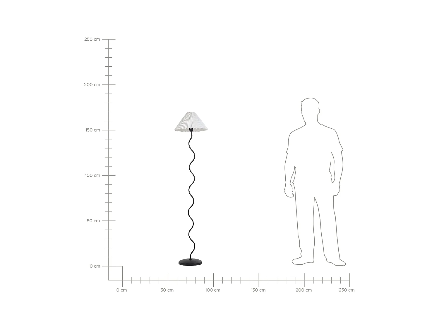Lampadaire JIKAWO Métal Noir