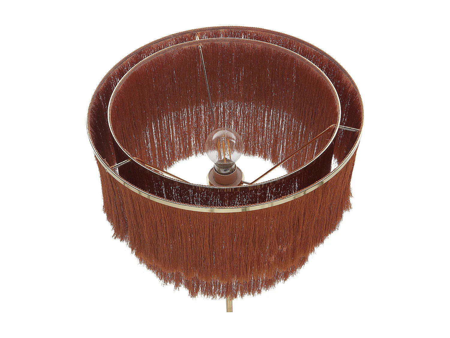 Lampadaire PERISTERI Métal Marron