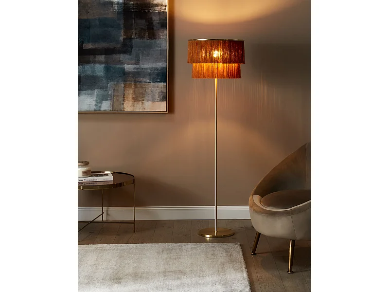 Lampadaire PERISTERI Métal Marron