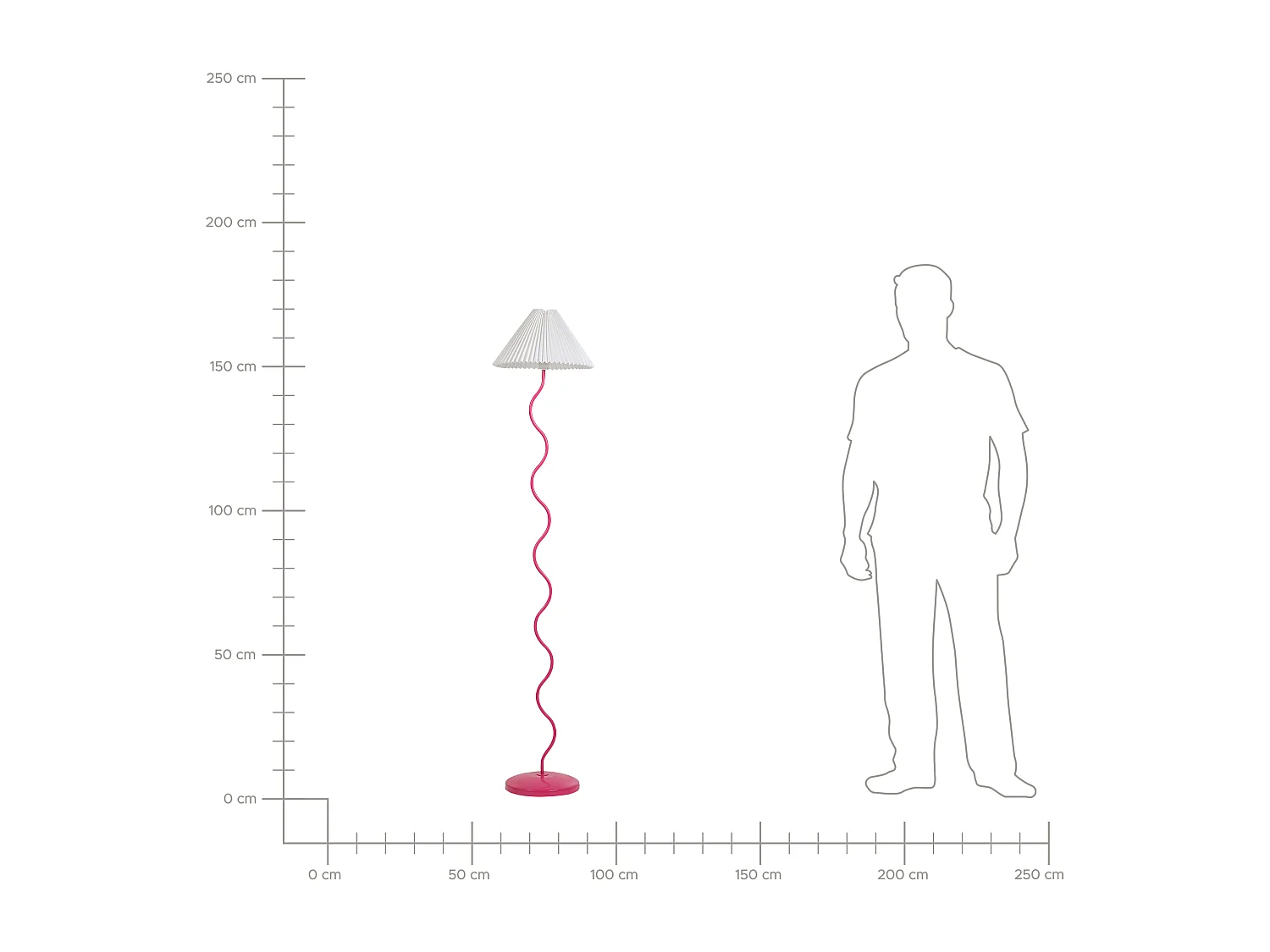 Stehlampe JIKAWO Metall Rosa
