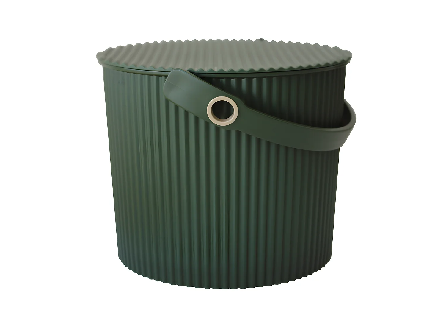 Secchio portaoggetti verde da 8 litri
