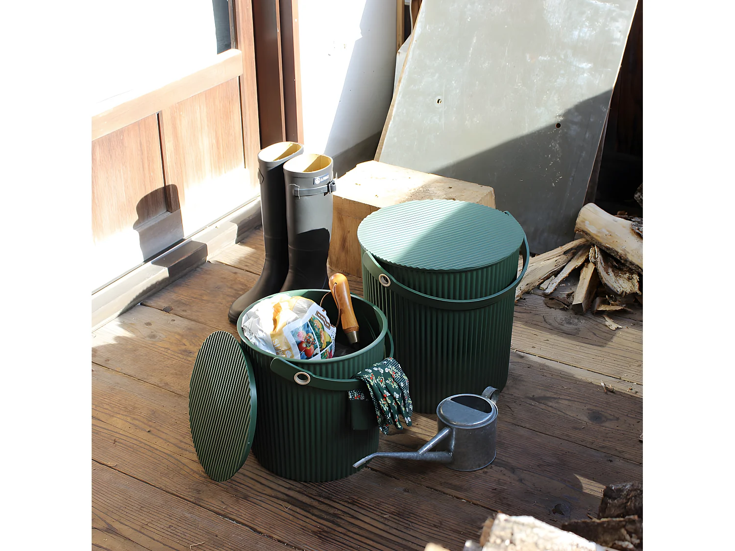 Seau Omni Outil S 8L Vert  Hachiman