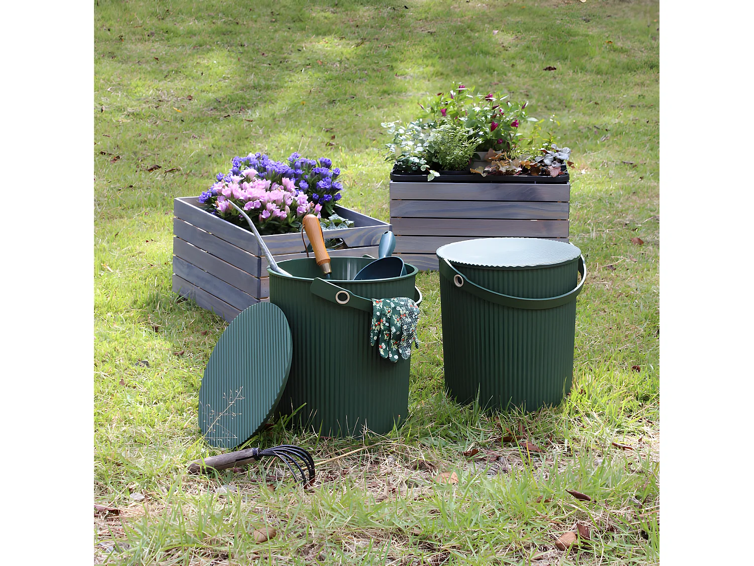 Seau Omni Outil S 8L Vert  Hachiman