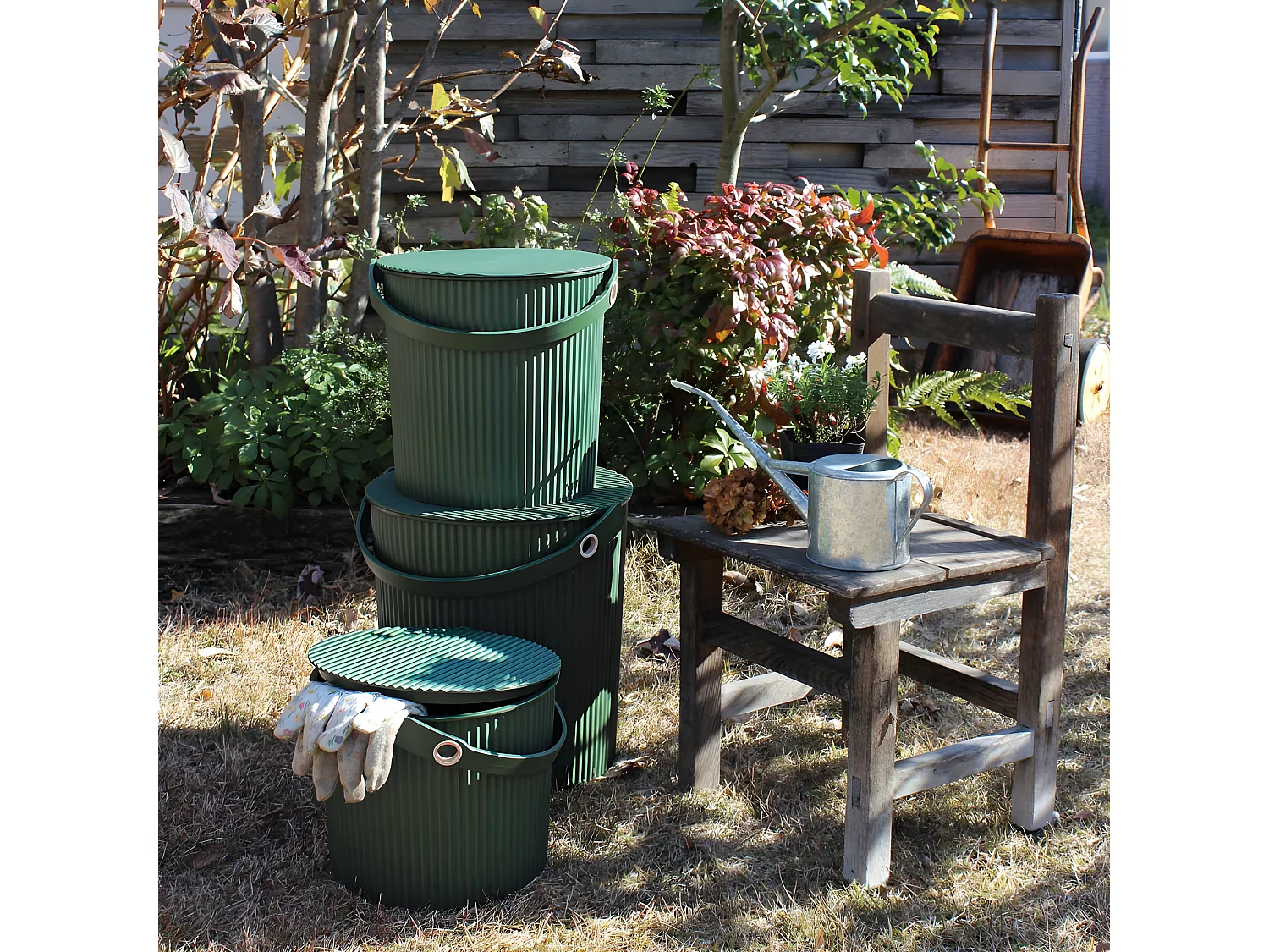 Seau Omni Outil M 10L Vert  Hachiman