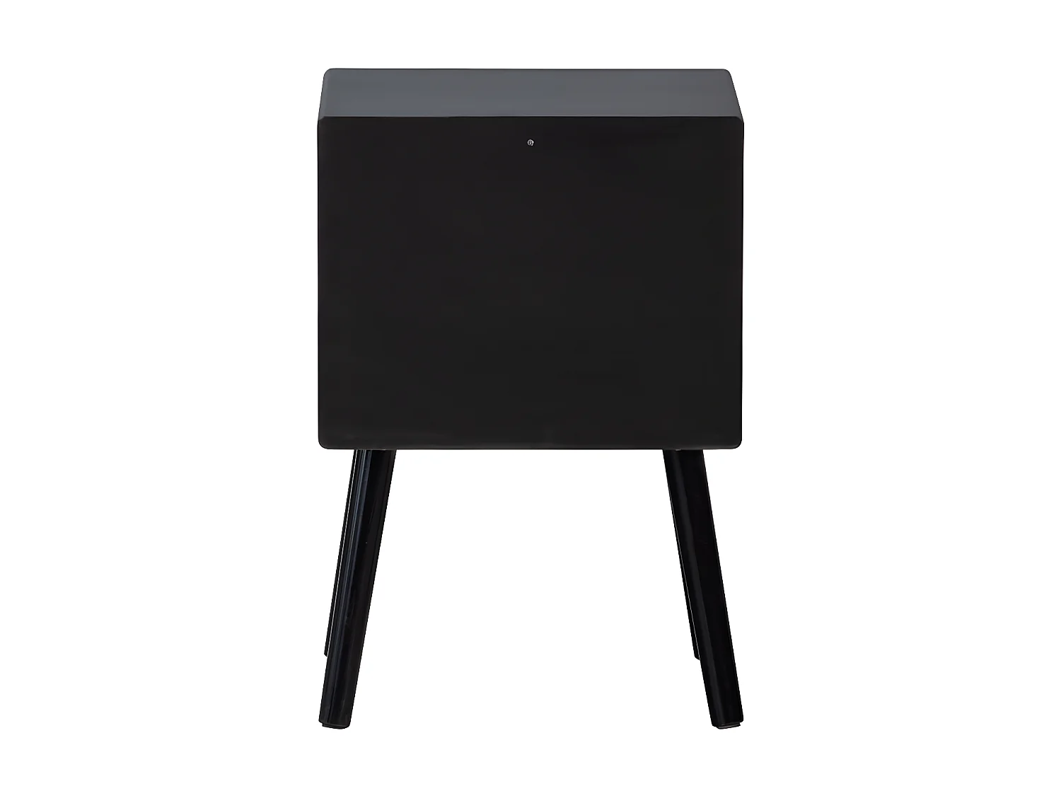 Ozzy - Table de chevet 1 tiroir, 1 niche en bois - Noir