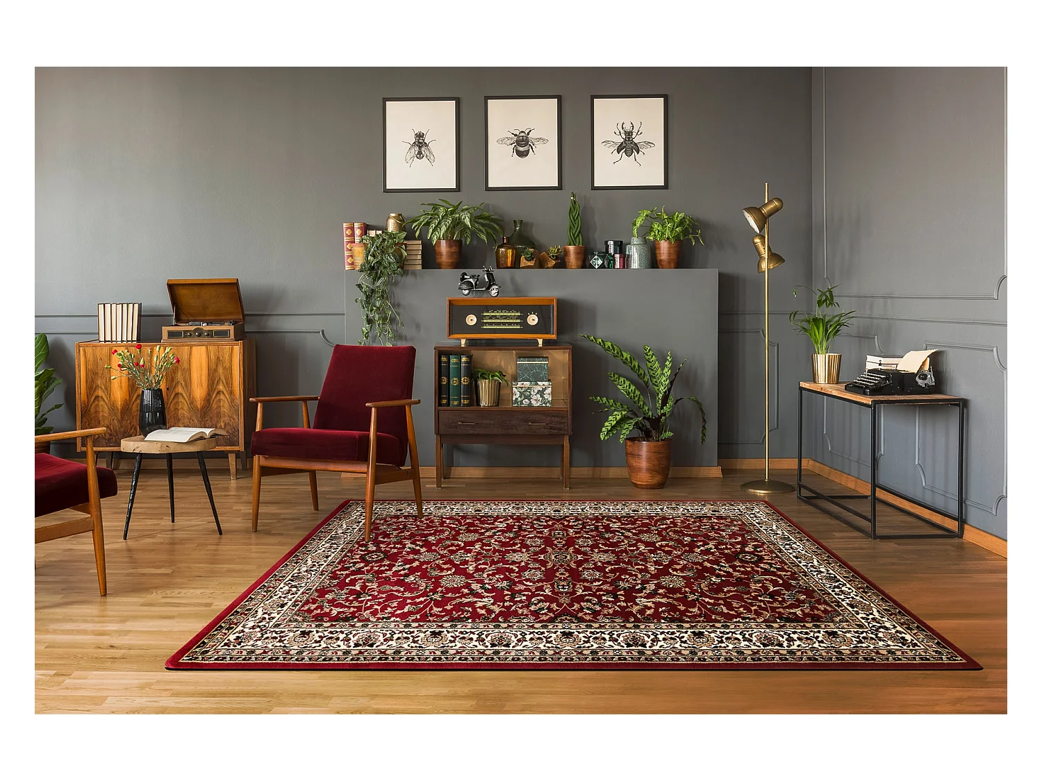 Tapijt ROYAL ADR patroon 1745 kastanjebruin 200x290 cm