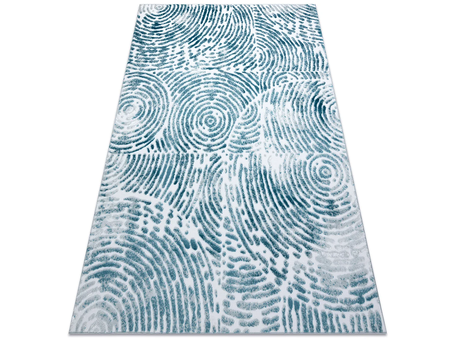 Tapis MEFE moderne 8725 cercles Empreinte digitale - Structural deux n 140x190 cm