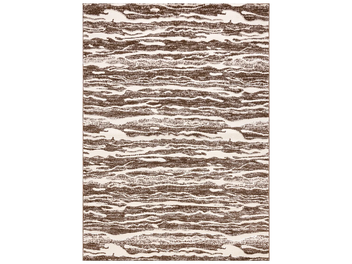 Alfombra MEFE moderna 8761 Olas - Structural dos niveles de vellón be 140x190 cm
