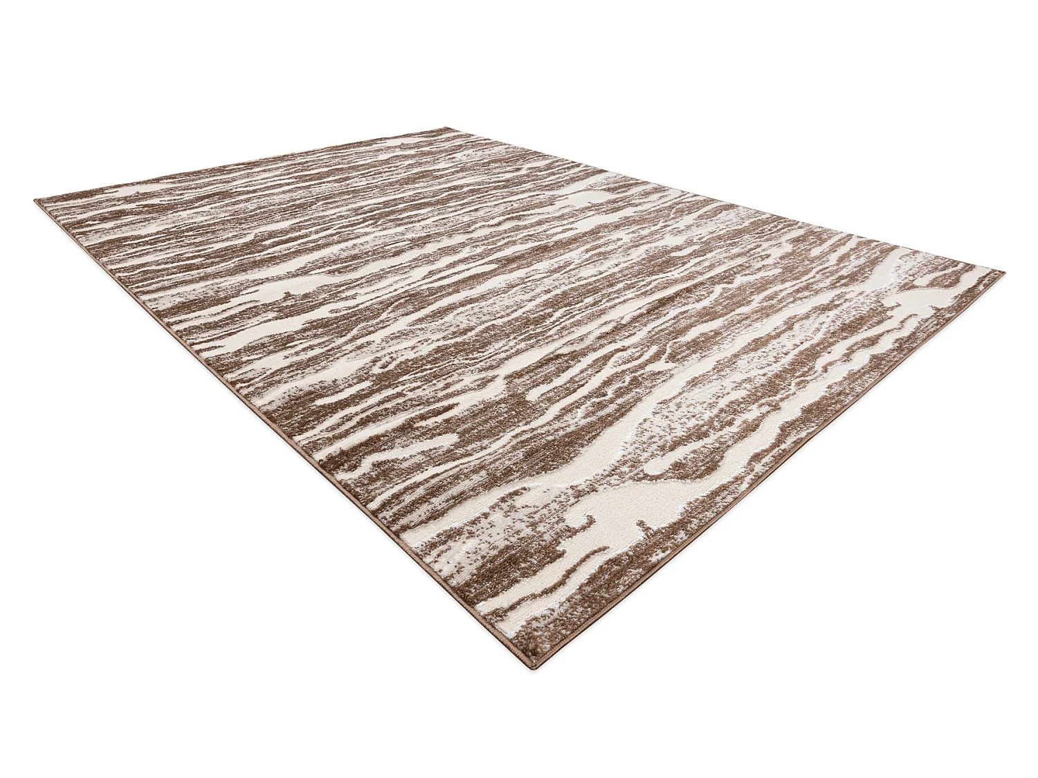 Alfombra MEFE moderna 8761 Olas - Structural dos niveles de vellón be 140x190 cm