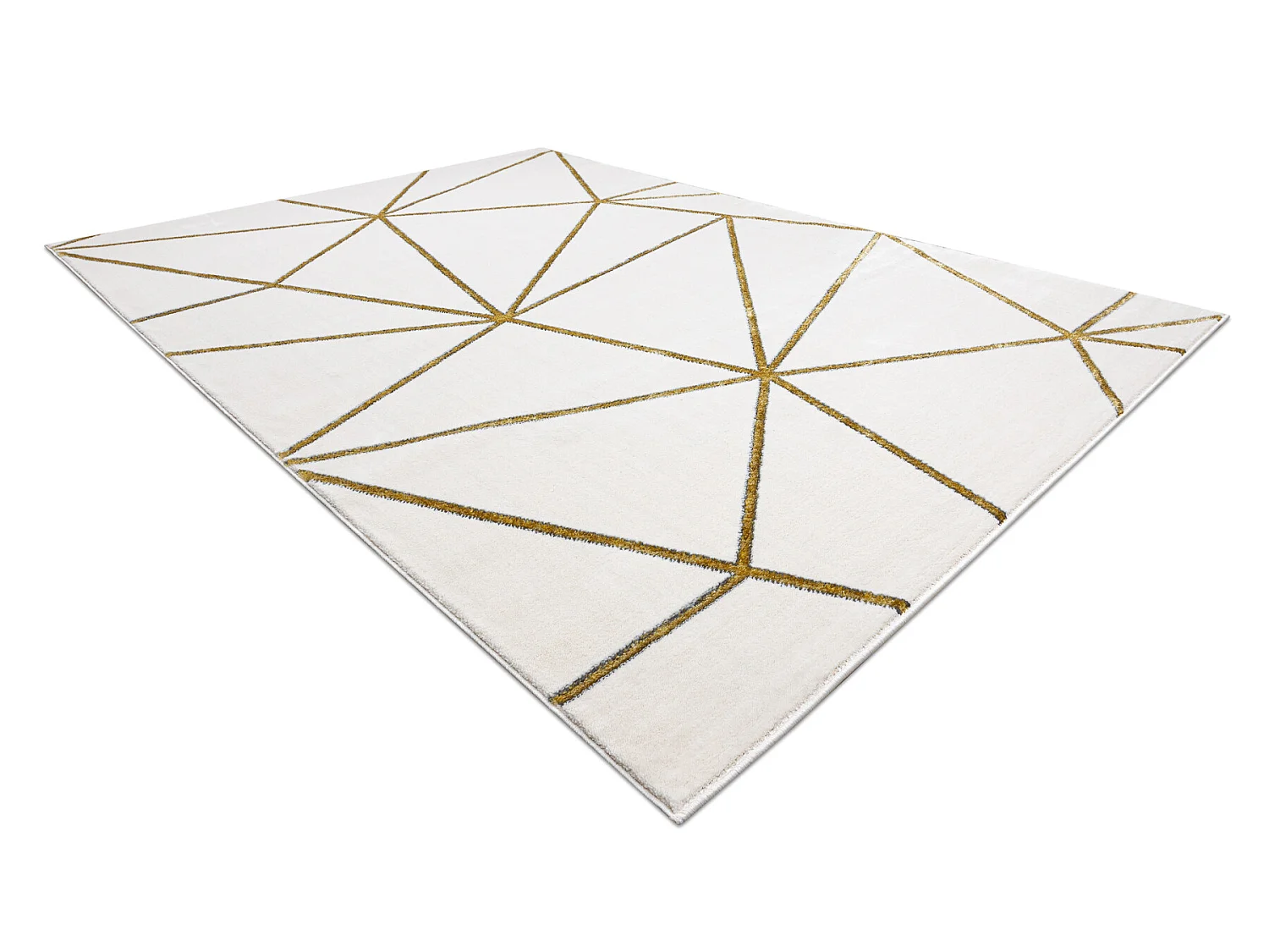 Tapijt EMERALD exclusief 1013 glamour, stijlvol geometrisch room / gou 120x170 cm