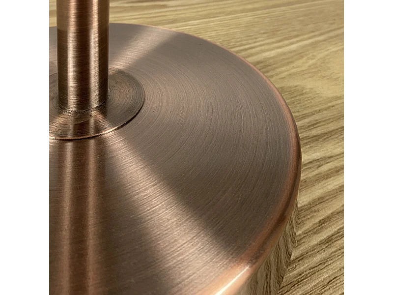 Lampe à poser en métal brossé et cuivré rose gold - DAIR 2314