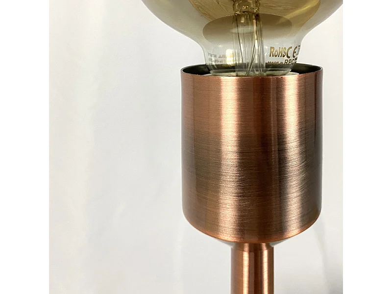Lampe à poser en métal brossé et cuivré rose gold - DAIR 2314