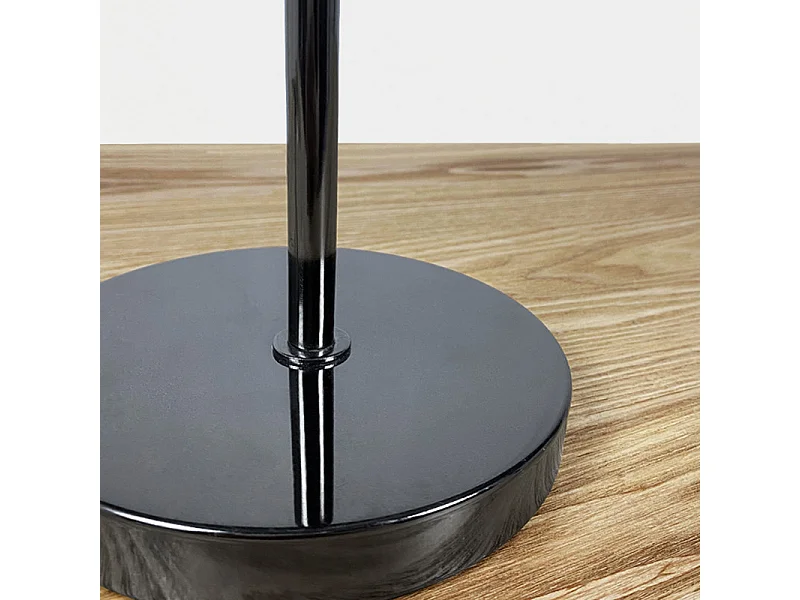 Lampe à poser en métal brossé chromé - DAIR 2307