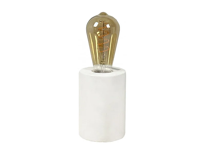Lampe de chevet en béton blanc H12 cm - CALO 4969
