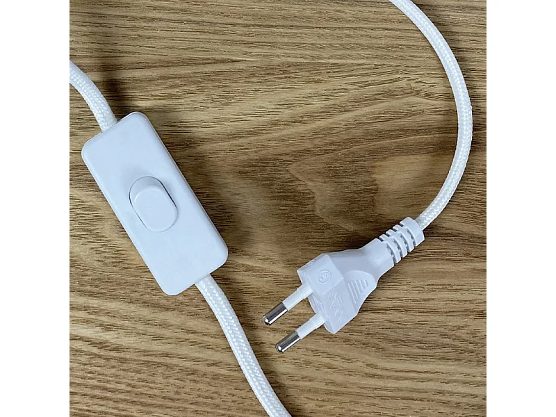 Lampe de chevet en béton blanc H12 cm - CALO 4969