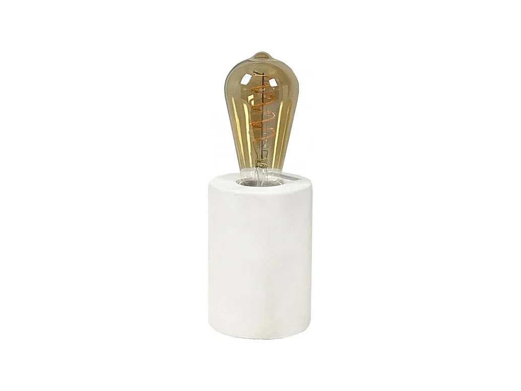 Lampe de chevet en béton blanc H12 cm - CALO 4969