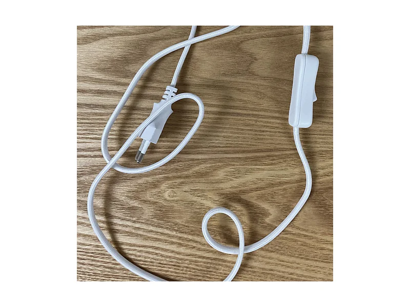 Lampe de chevet en béton blanc H12 cm - CALO 4969