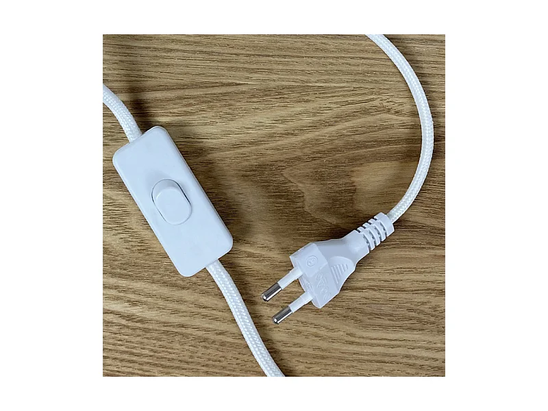 Lampe de chevet en béton blanc H12 cm - CALO 4969