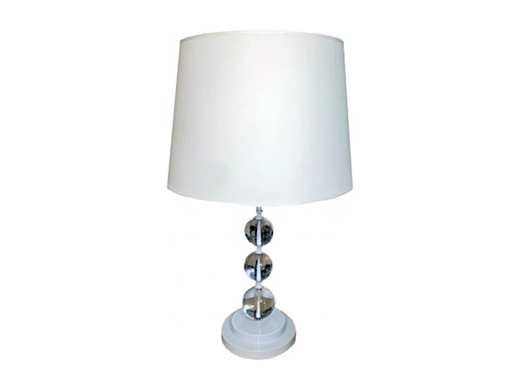 Lampe à poser avec bulle et abat-jour blanc - CRISTAL WHITE