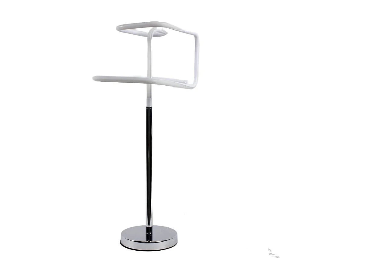 Lampe LED 66 cm design abstrait pied métal chromé - SQUARE